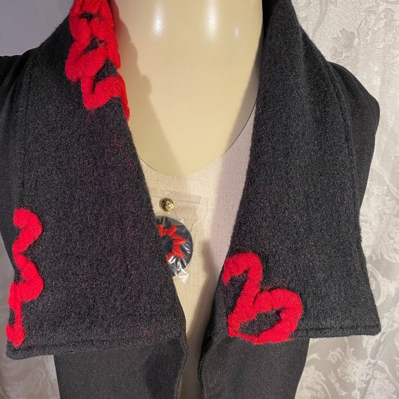 BOO RADLEY GORGEOUS LONG BLK VEST (SZ SMALL) (BNWT) - Picture 11 of 13